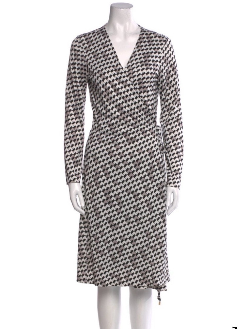 Diane Von Furstenberg Silk Wrap Dress 10